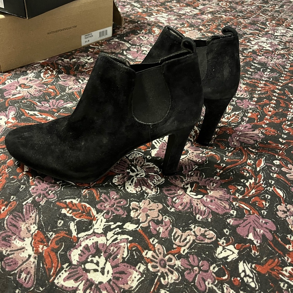 Black Suede Ankle Boots